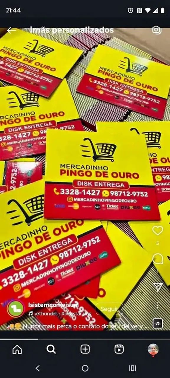 Imãs personalizados para farmacias, gas, agua, pet