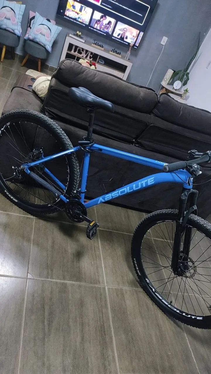 Bicicleta Aro 29 Absolute troco por iphone dou volta no dinheiro  - Foto 4