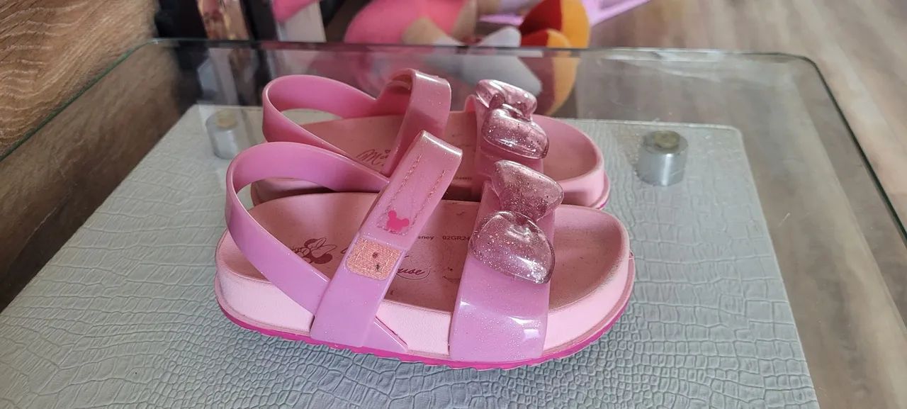 Sandália Infantil Minnie Rosa - Tam. 24
