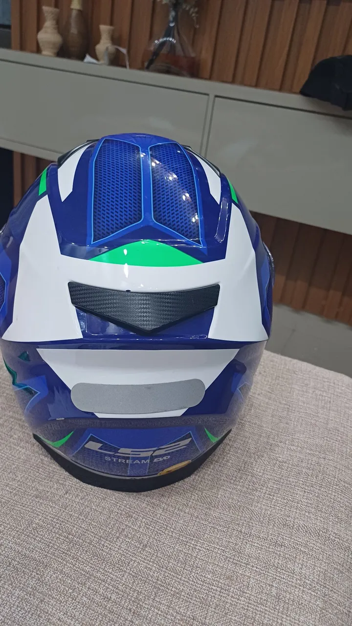 Capacete LS2 Stream Evo Azul e Branco