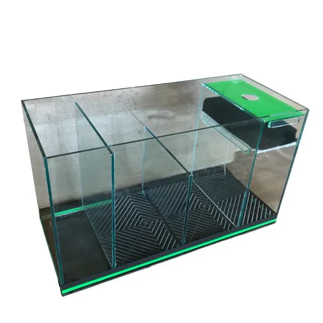 Filtro Aquário tipo Sump 50x30x35cm Vidro 6mm para Aquário Água Doce de até 300 litros