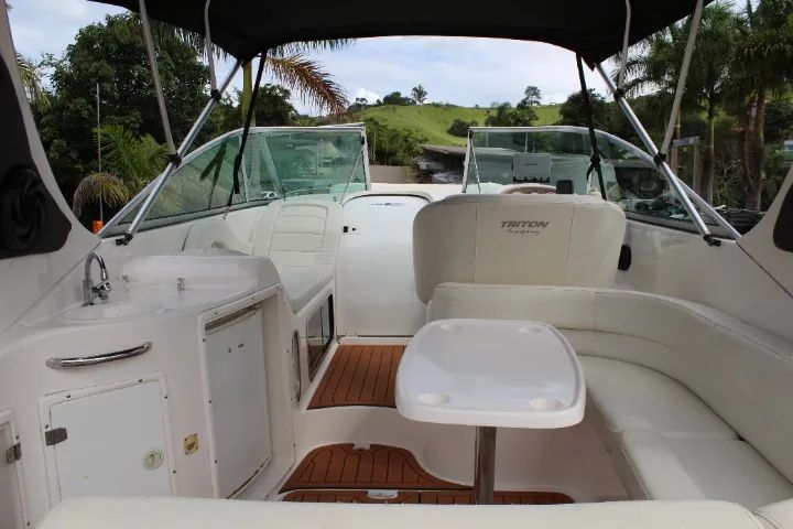 lancha triton280 motor mercruiser 350 hp, gasolina com pouquissima horas de uso uso,  - Foto 3