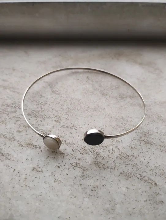 Pulseira NOVA Prata 925 e Ônix 