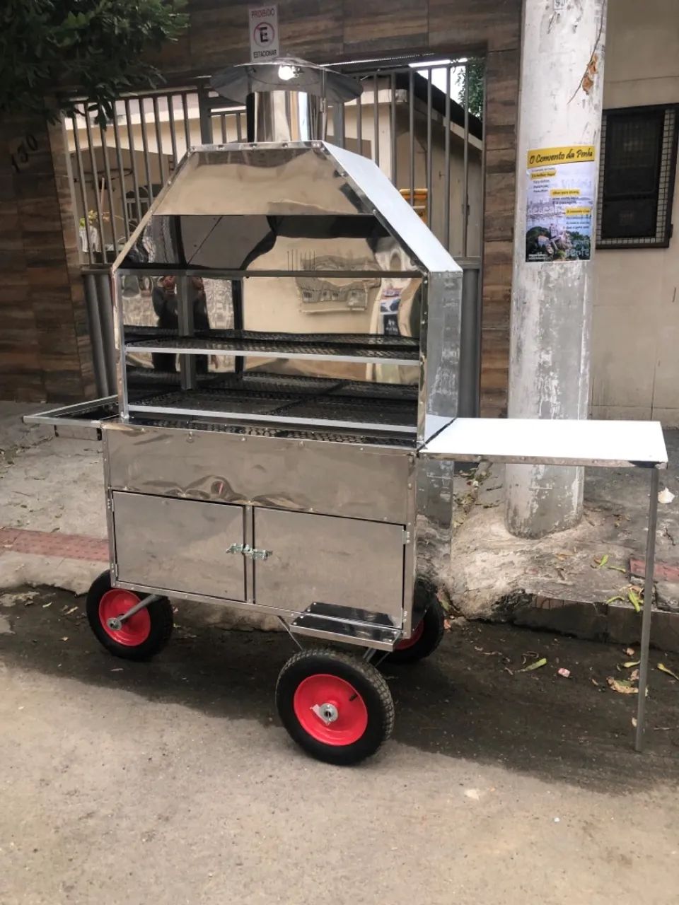 Churrasqueira para espetinho/ carrinho de churrasquinho  - Foto 2