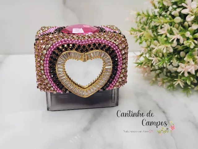 Carimbo Personalizado Coração Espelhado - Foto 3