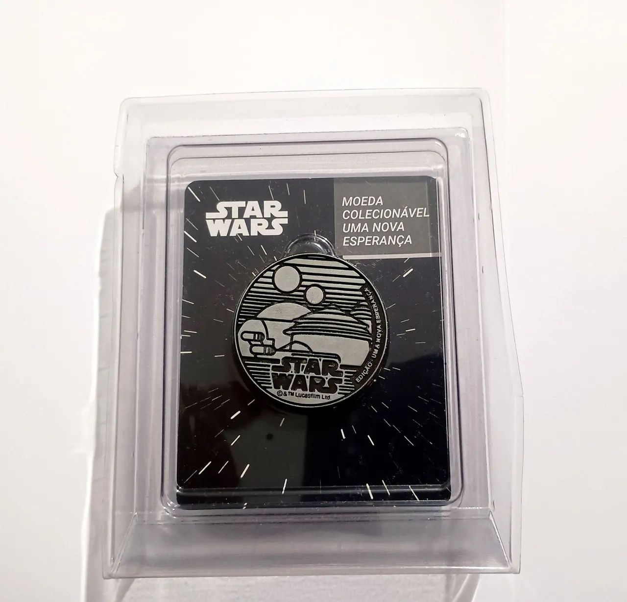 kit moeda de metal star wars yoda nerd ao cubo episodio 7 nova esperança disney geek jedi - Foto 4