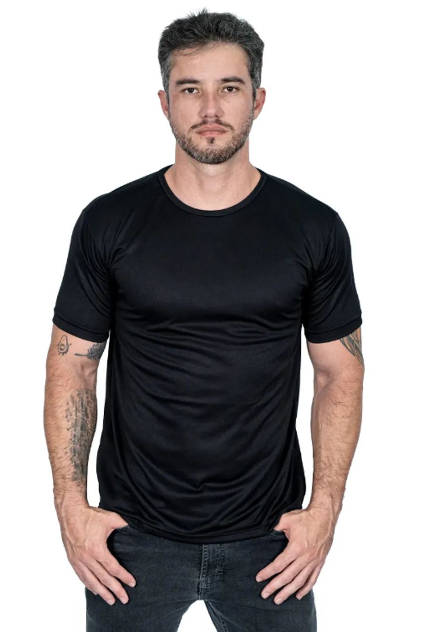 Camisetas Básicas Masculina Dry Fit Lisa Roupas Condomínio