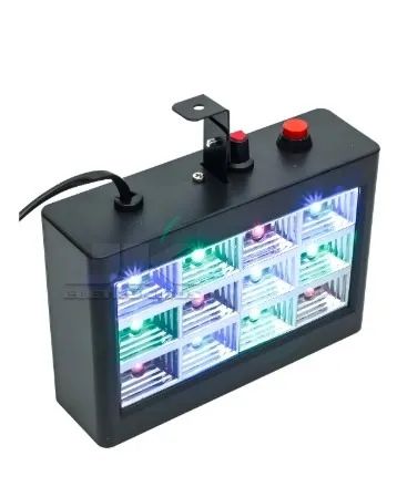 Strobo Rítmico 12 Leds Rgb 15w Dj Iluminação Festa Balada - Loja Natan Informática
