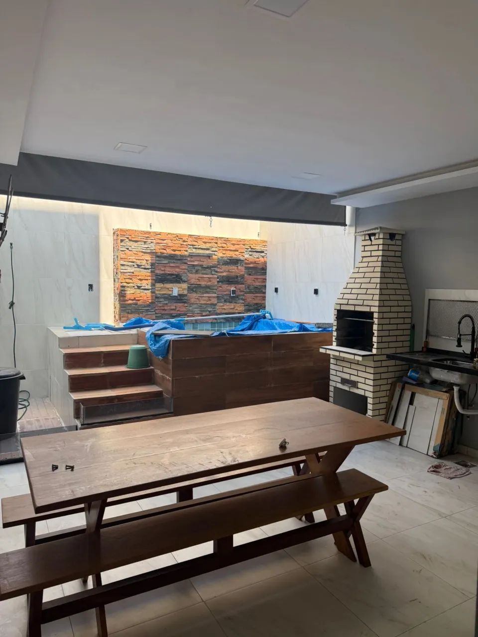 piscina, móveis projetados, toda no porcelanato. - Foto 8