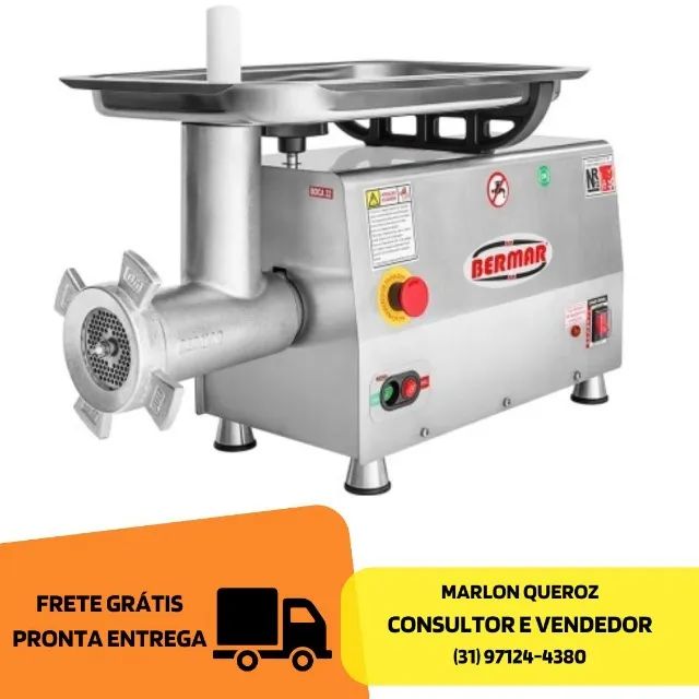 Moedor de Carne Boca 22 Bermar  - Bivolt Inox