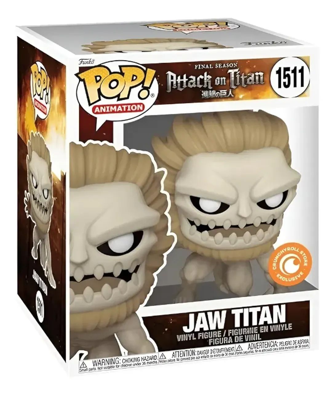 Funko Pop Jaw Titan #1511 Attack On - Titan Selo Crunchroll