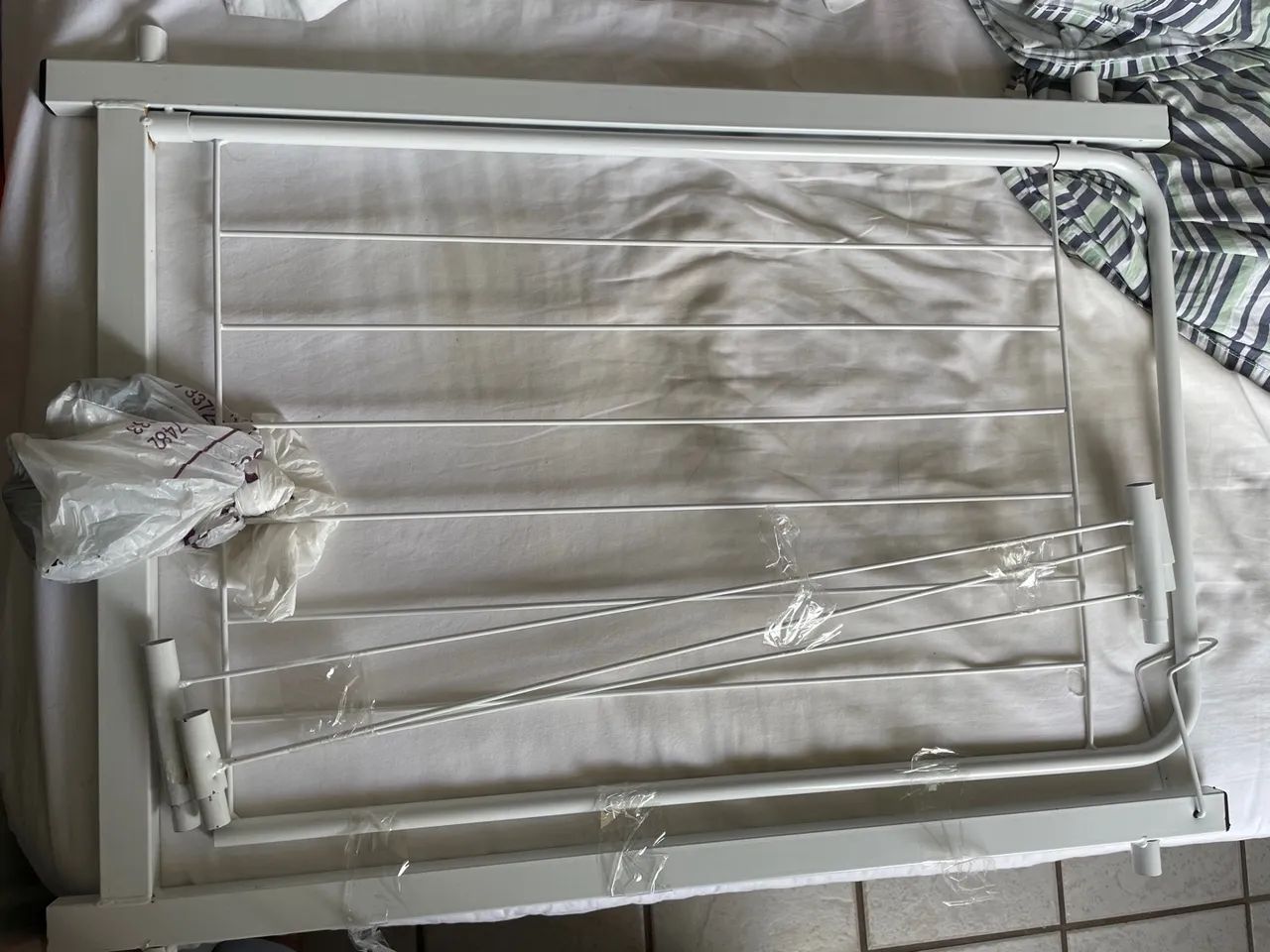 Portão Grade Pet Aramado Para Cães, 80Cm Branco. - Foto 3