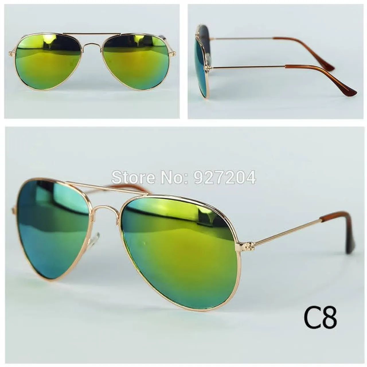 Óculos de Sol UV 400 Aviador Espelhado - Foto 3