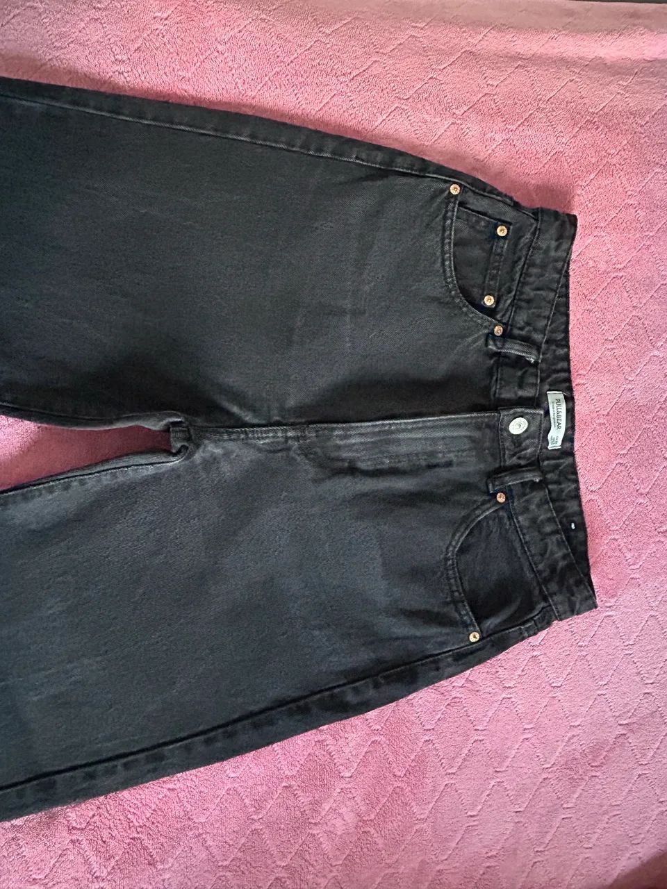 Calça jeans larga e cintura alta 38 - Foto 4