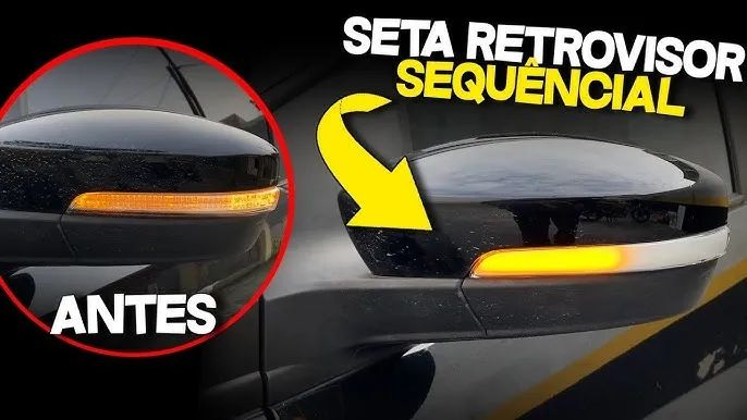 Par De Seta Sequencial Dinâmico Pisca Retrovisor | Gol | Up | Fox | Saveiro