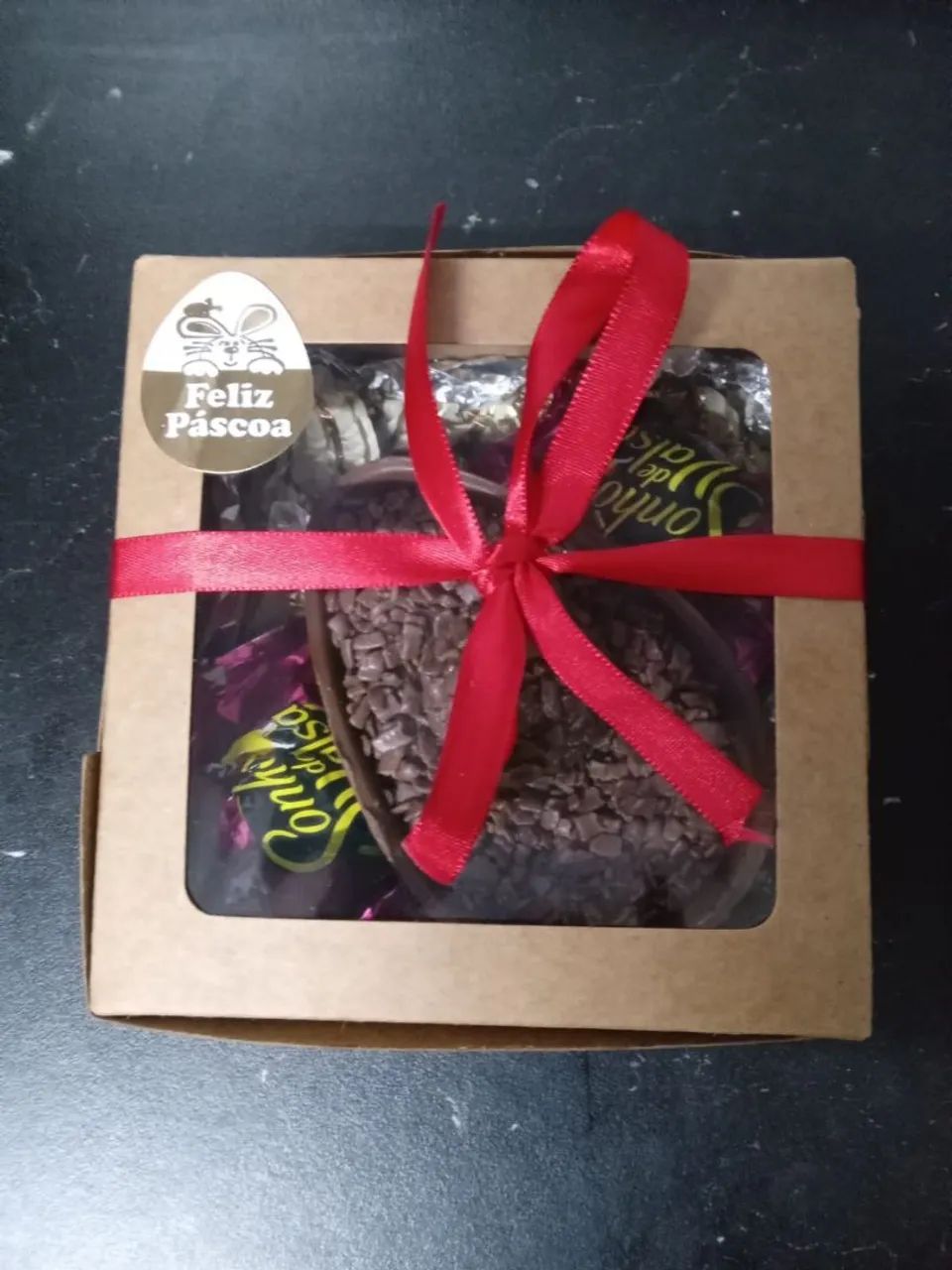 Caixa de presente para Páscoa com chocolates - Foto 6