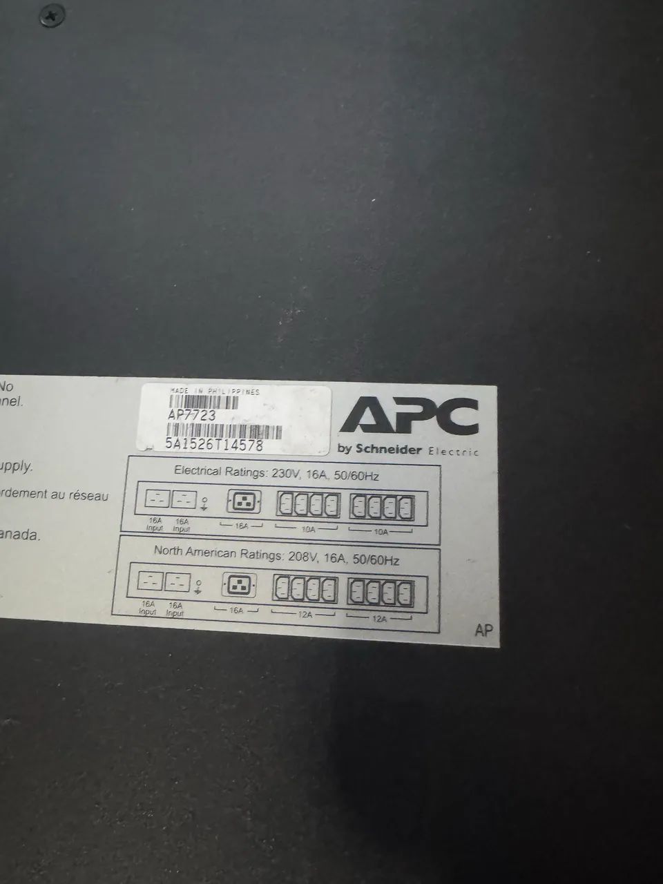 Rack Ats Apc 7723 20a 208v 16a C20 - Foto 6