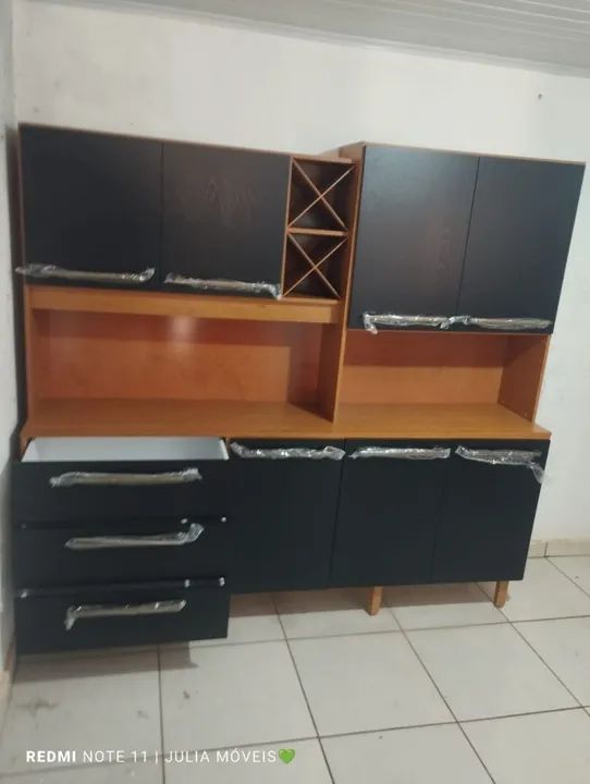 Armário de Cozinha Preto Kitão Novo