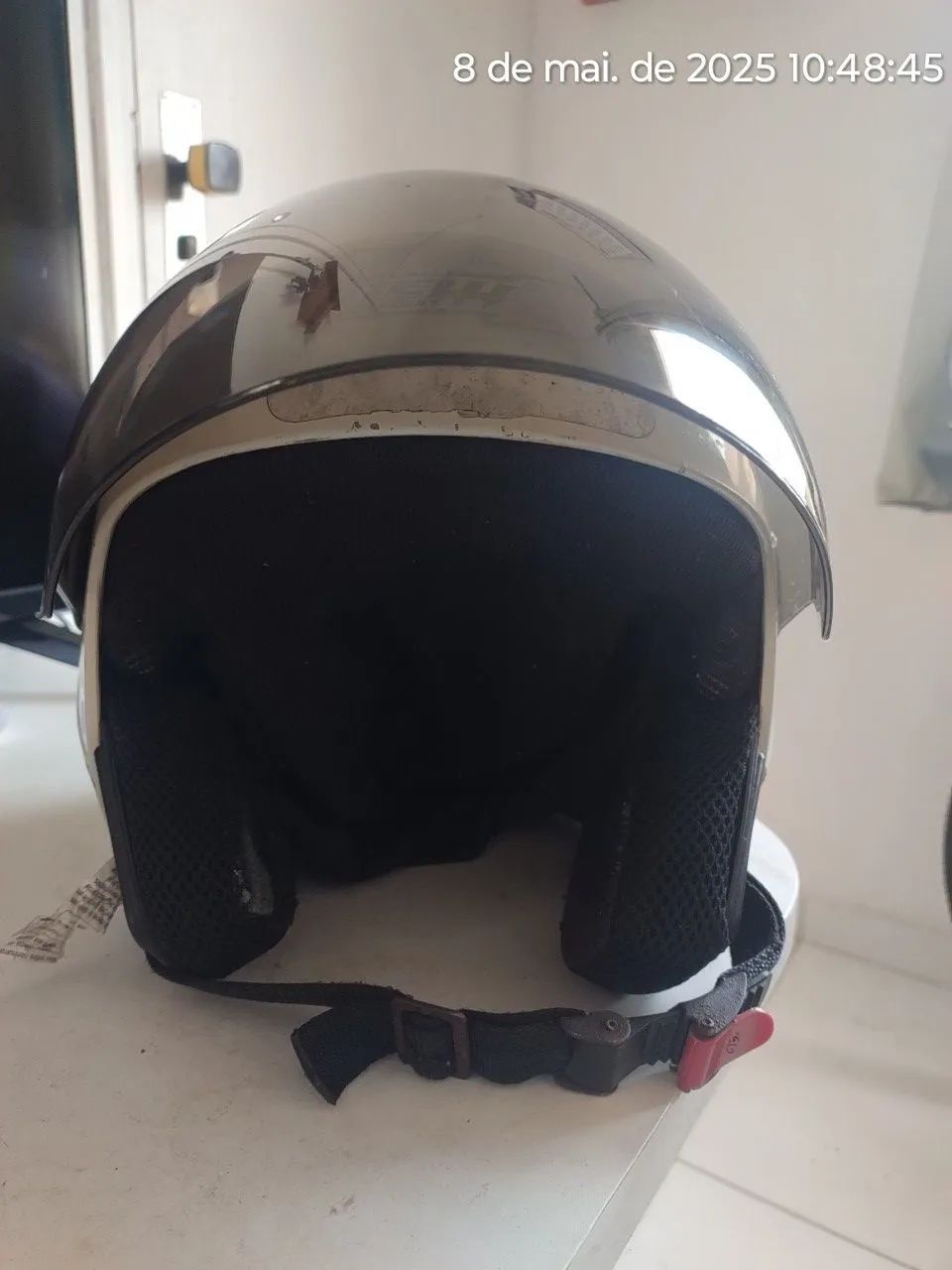Capacete New Liberty 3 Branco Tam. 58 fumê/incolor  - Foto 2