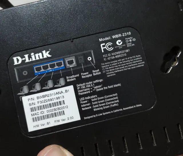 Roteador wireless D-Link WBR-2310 - Foto 4