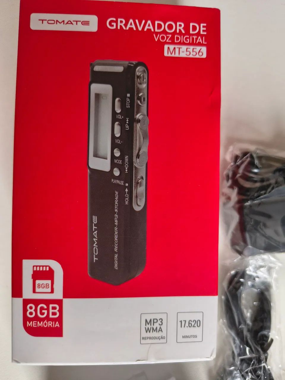 Gravador de Voz Digital Tomate MT-556 8GB