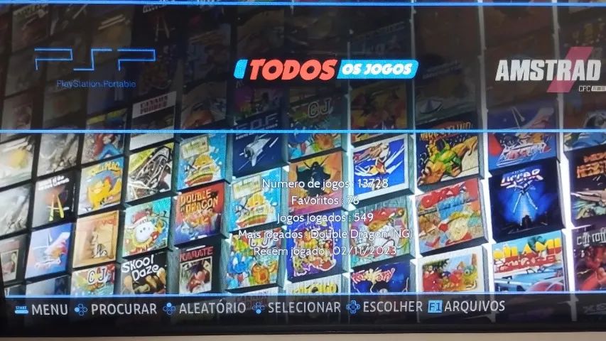 Cartão de memoria com 128 GB de armazenamento classe 10 com Batocera e milhares de jogos