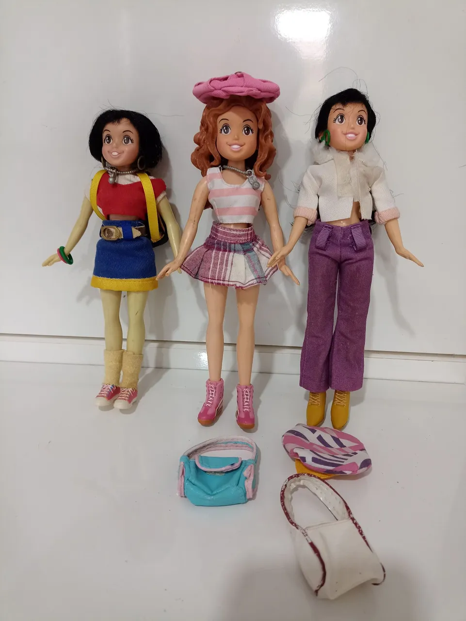 Lote de bonecas Turma da Monica antigas.