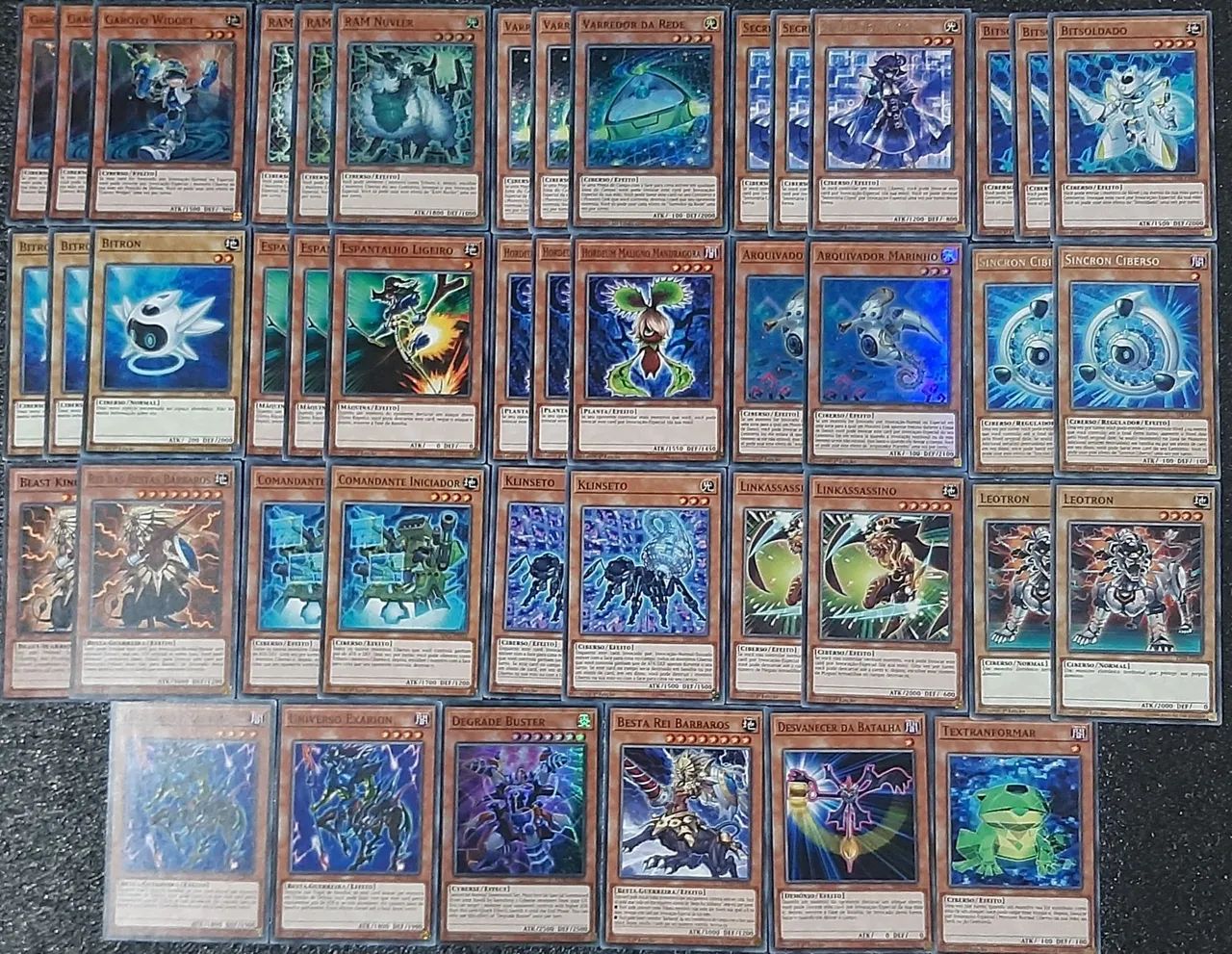 deck decifrador de códigos cartas originais de yu-gi-oh