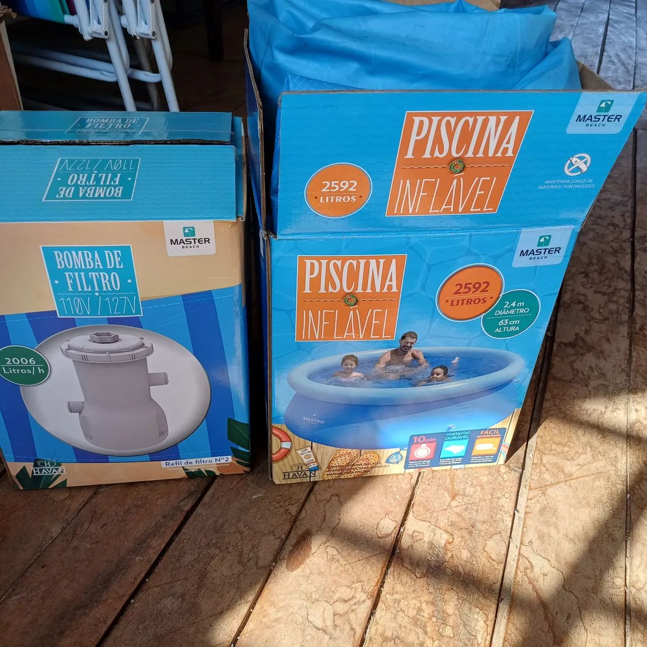 Piscina inflável Master 2595 litros. - Foto 3