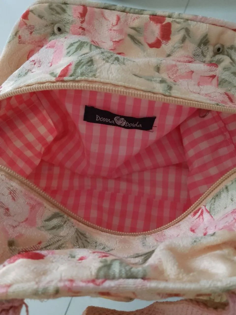 Bolsa de mão floral rosa Dona Doida!!! - Foto 2
