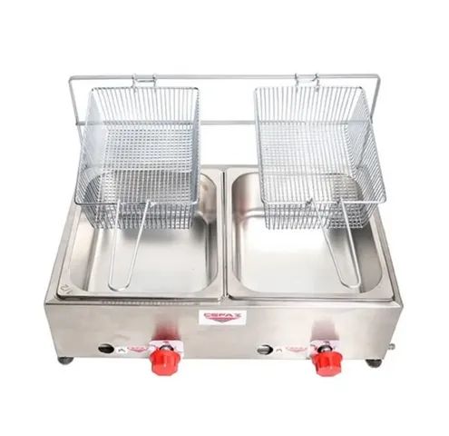 Fritadeira Profissional a gás 10L 2 Cubas Cefaz Baixa pressão - Foto 5