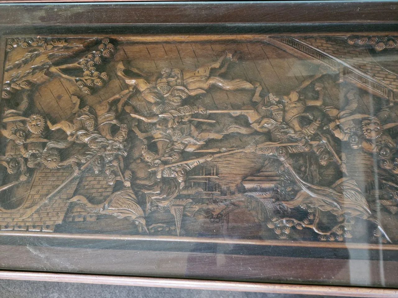 MESA de centro chinesa entalhada a mão  - Foto 2