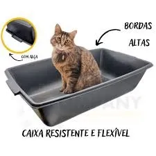 Caixa de Areia Gigante 56 cm Gatos Cachorros wpp:43.99611.3948