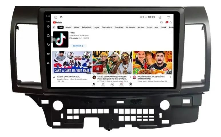 Central Multimídia Android 9 Pol. Carplay e Android Auto sem fio Lancer 2008 a 2015 - Foto 5
