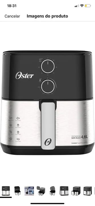 Air fryer Fritadeira sem óleo 