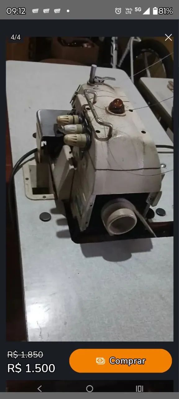 Máquina de overloque 64318615897858123