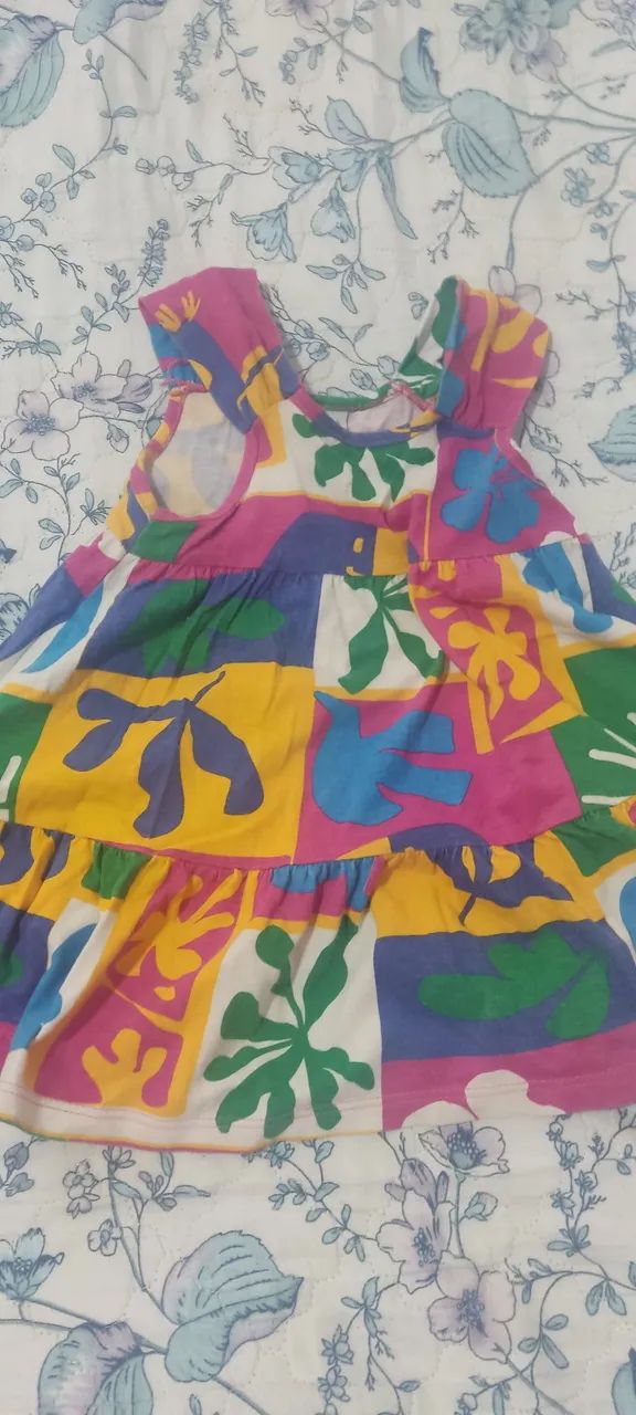 Vestido infantil colorido