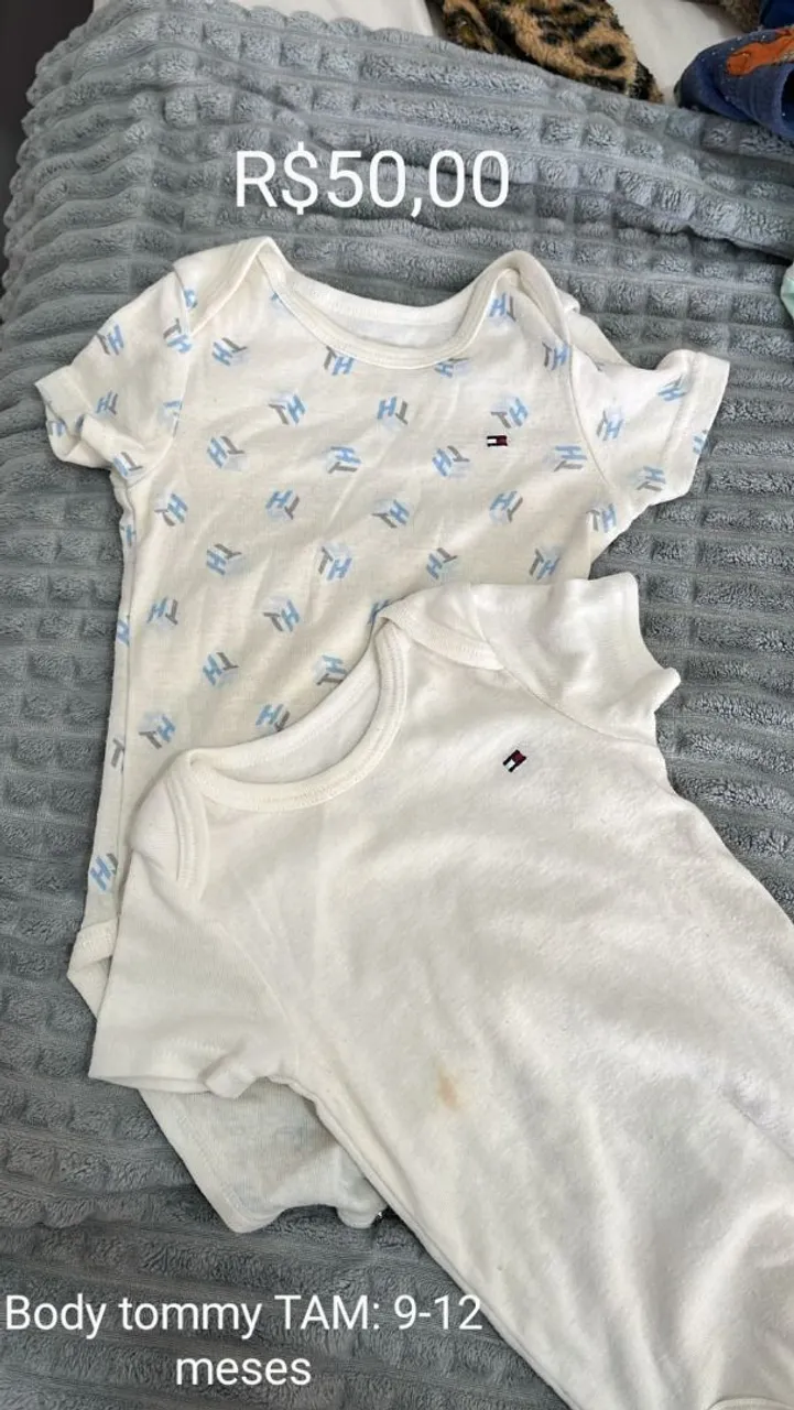 Body Tommy Hilfiger Bebê 9-12 Meses