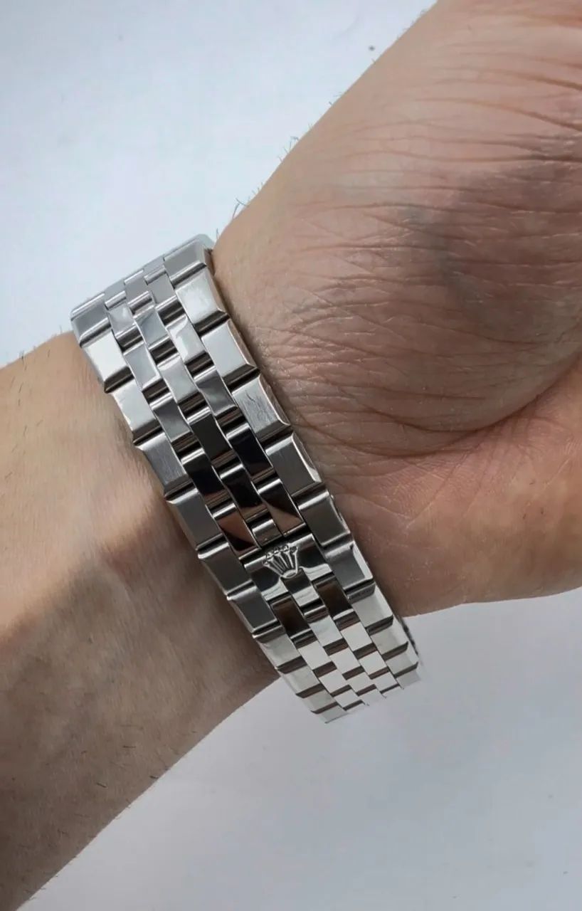 Relógio ROLEX LAND DWELLER AUTOMÁTICO MOSTRADOR BRANCO - MODELO 2025 - Foto 4