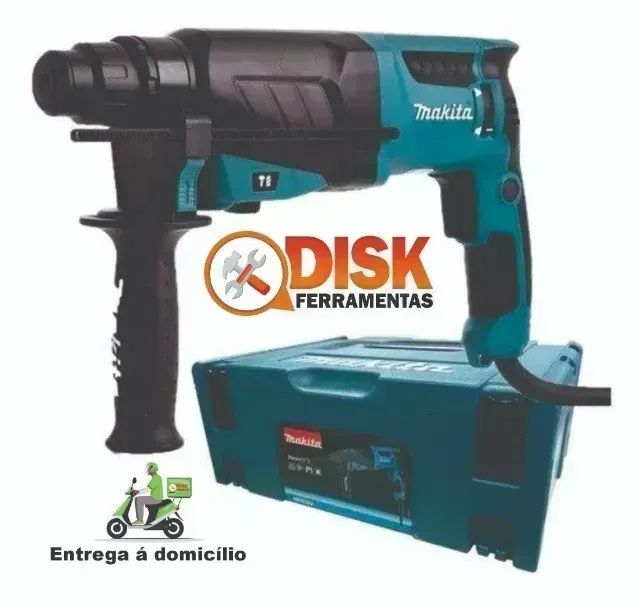 Martelete Perfurador Rompedor 830w Com Maleta Makita Hr2630j
