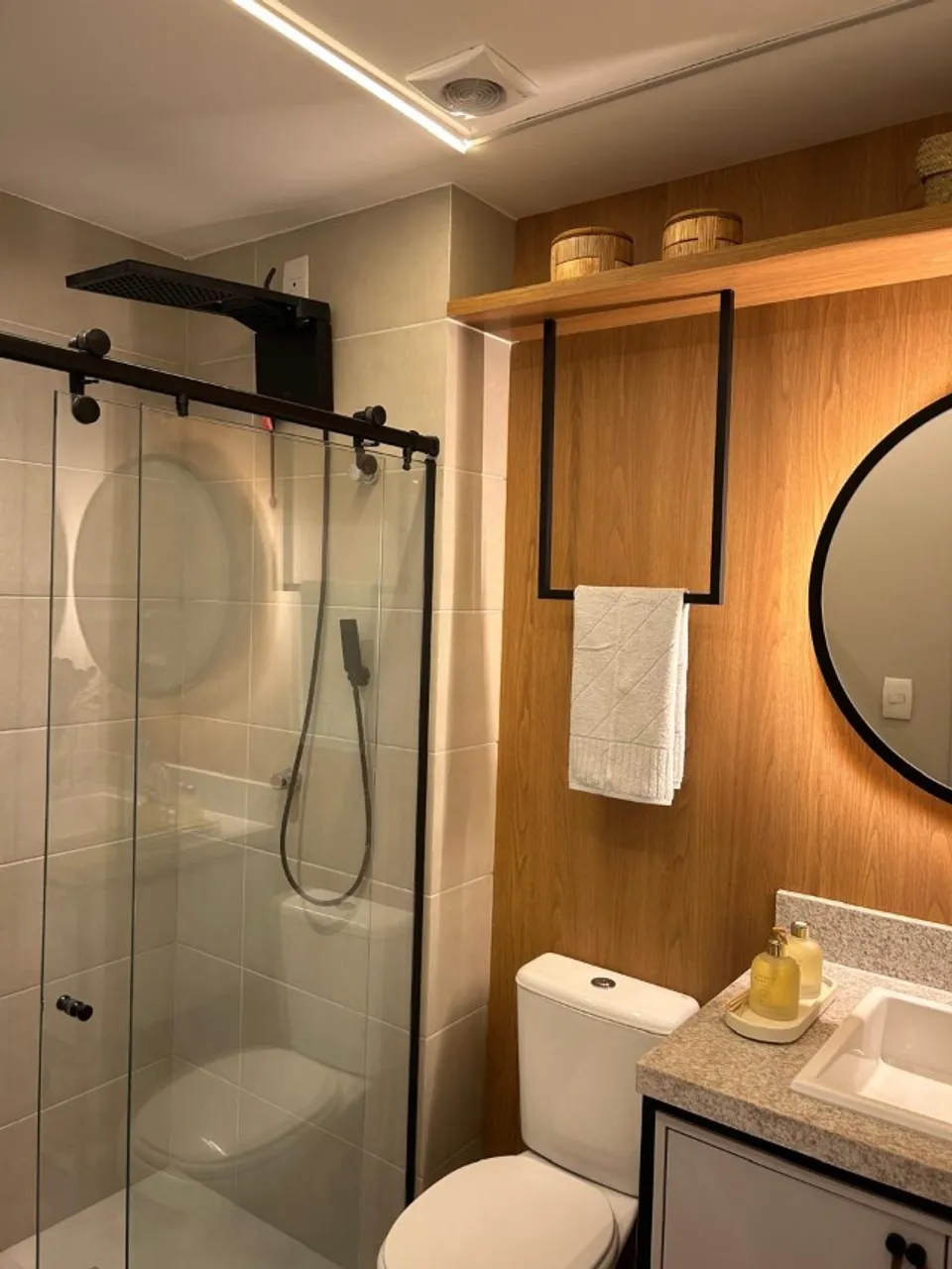 Box Ideia Glass Black 1,30 x 1,80 Metros