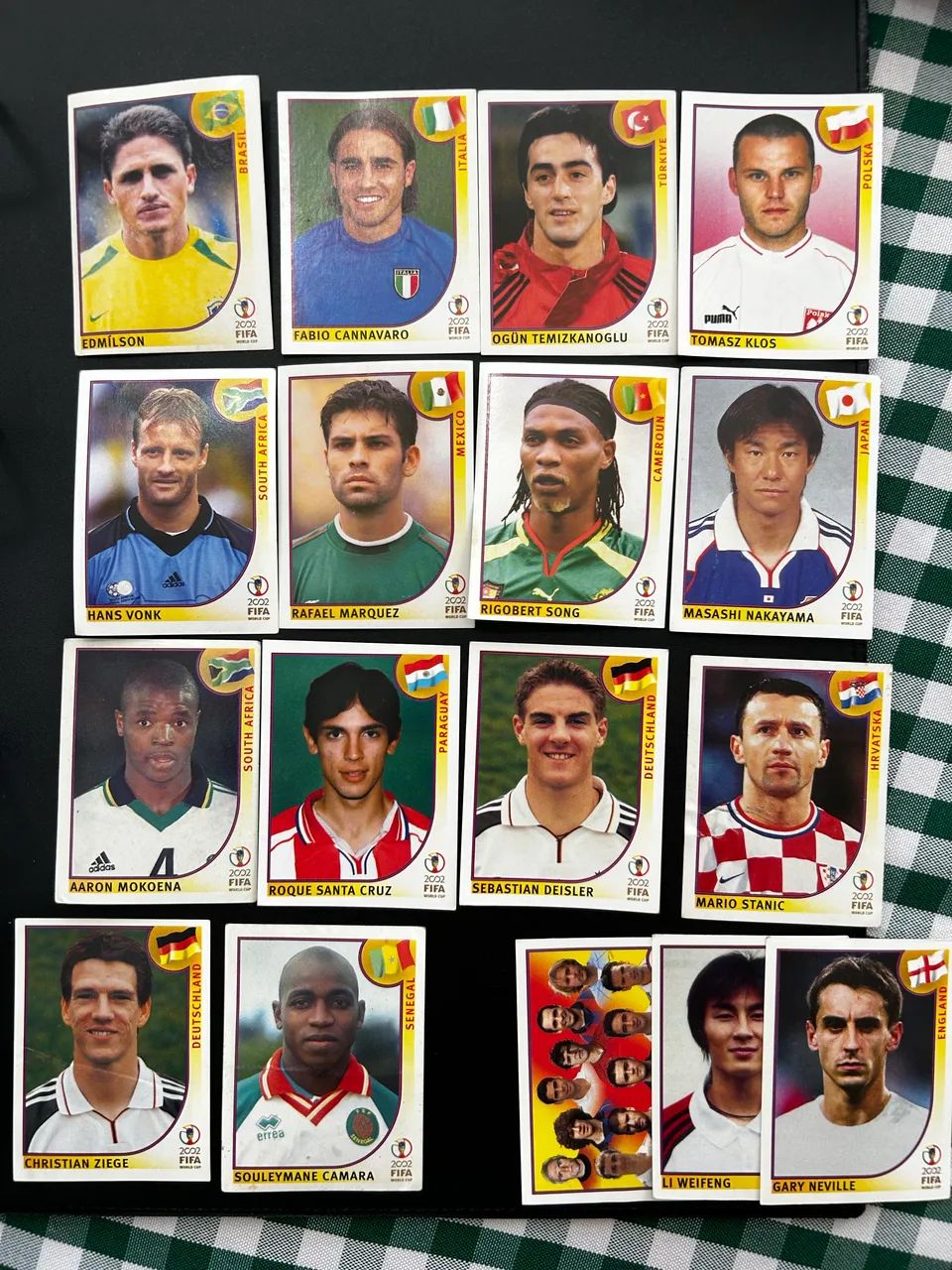 Figurinhas Copa 2002