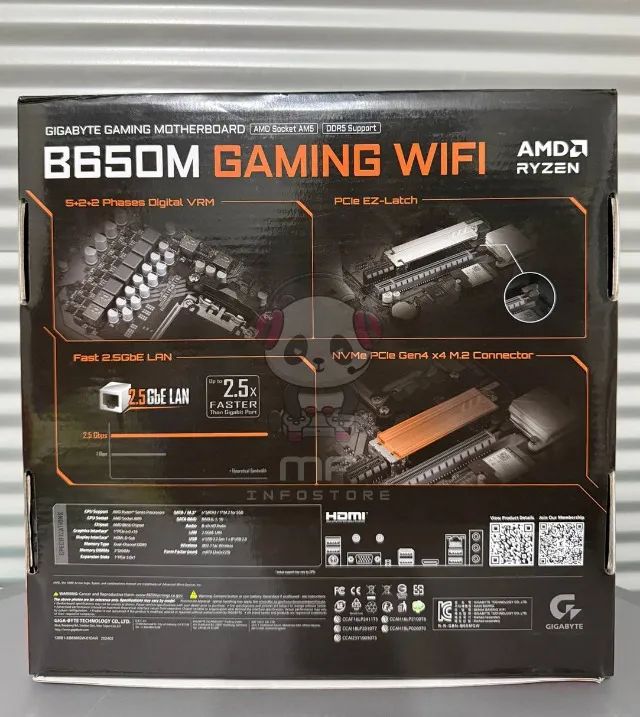 Placa Mãe Gigabyte B650 Gaming WIFI DDR5 - NOVA - Foto 3