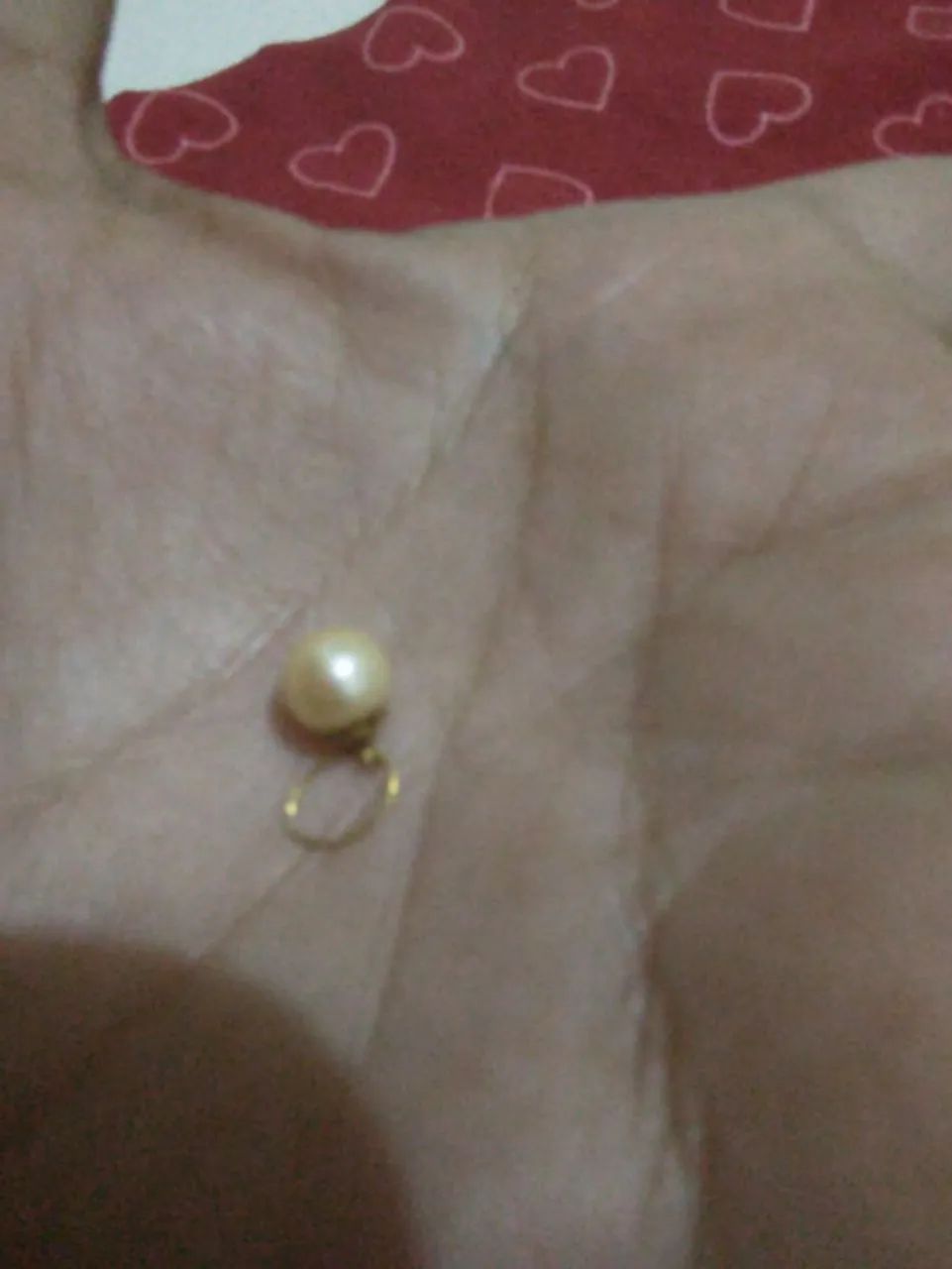 Pingente de pérola original ouro 18k - Foto 2