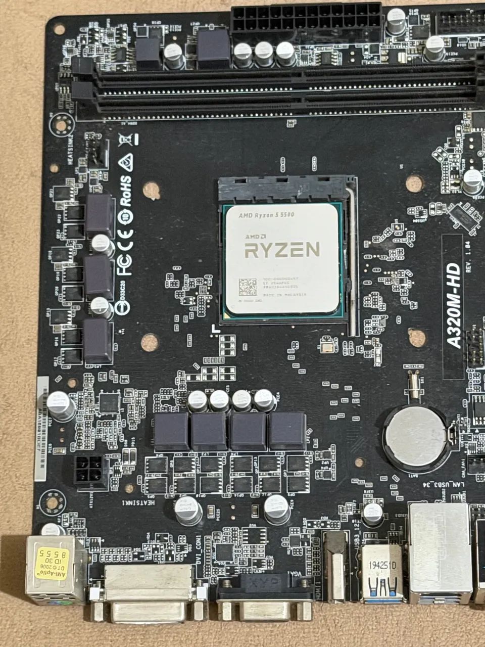 Kit upgrade Ryzen 5 5500 + placa mãe A320 - Foto 4