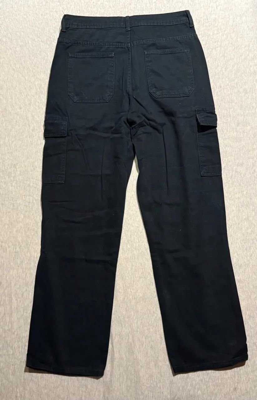 Calça jeans cargo preto 40BR - Foto 2