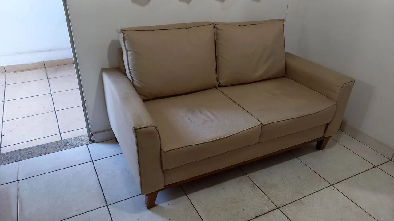 SOFÁ 2 LUGARES EM TECIDO