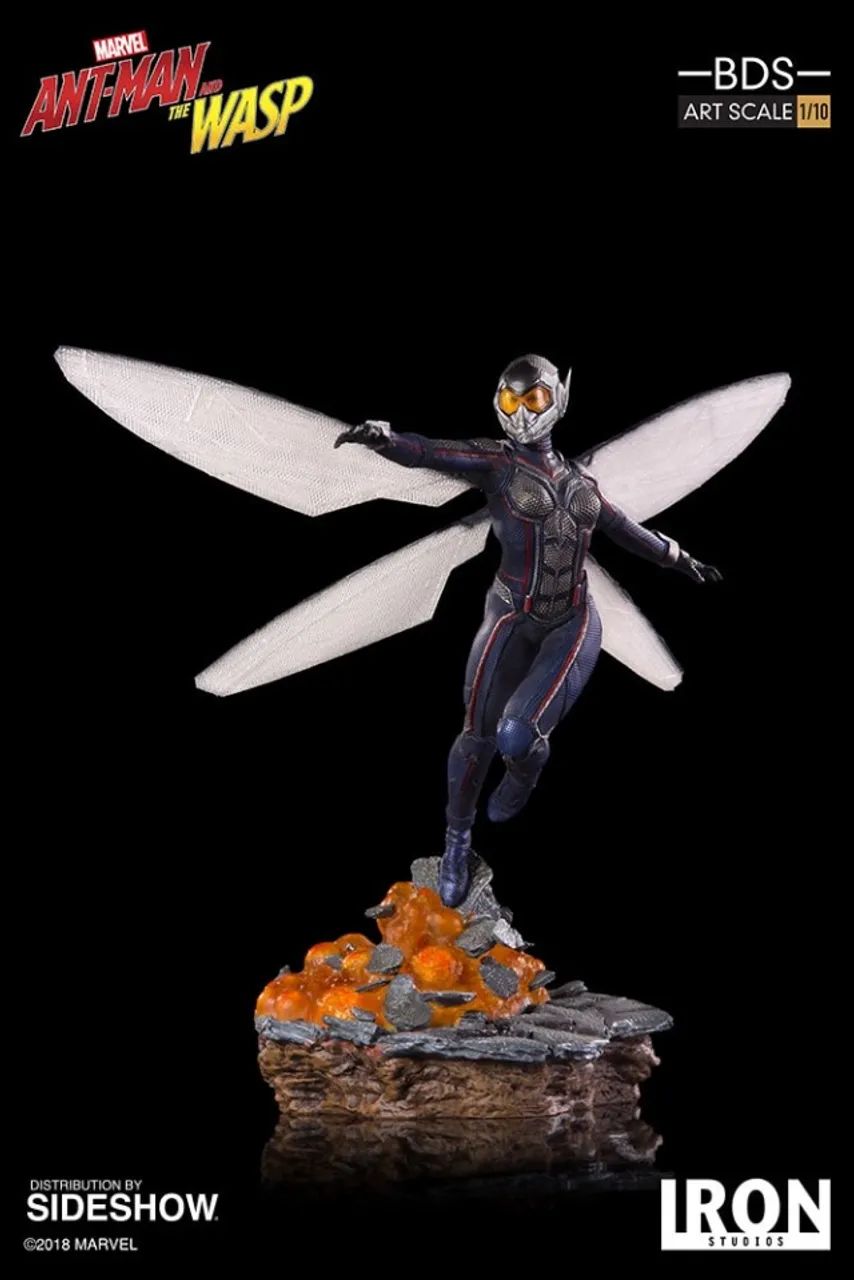 Nunca Exposta Estatua  Wasp  BDS Escala 1:10 Iron Studios (Nunca exposta) - Foto 5