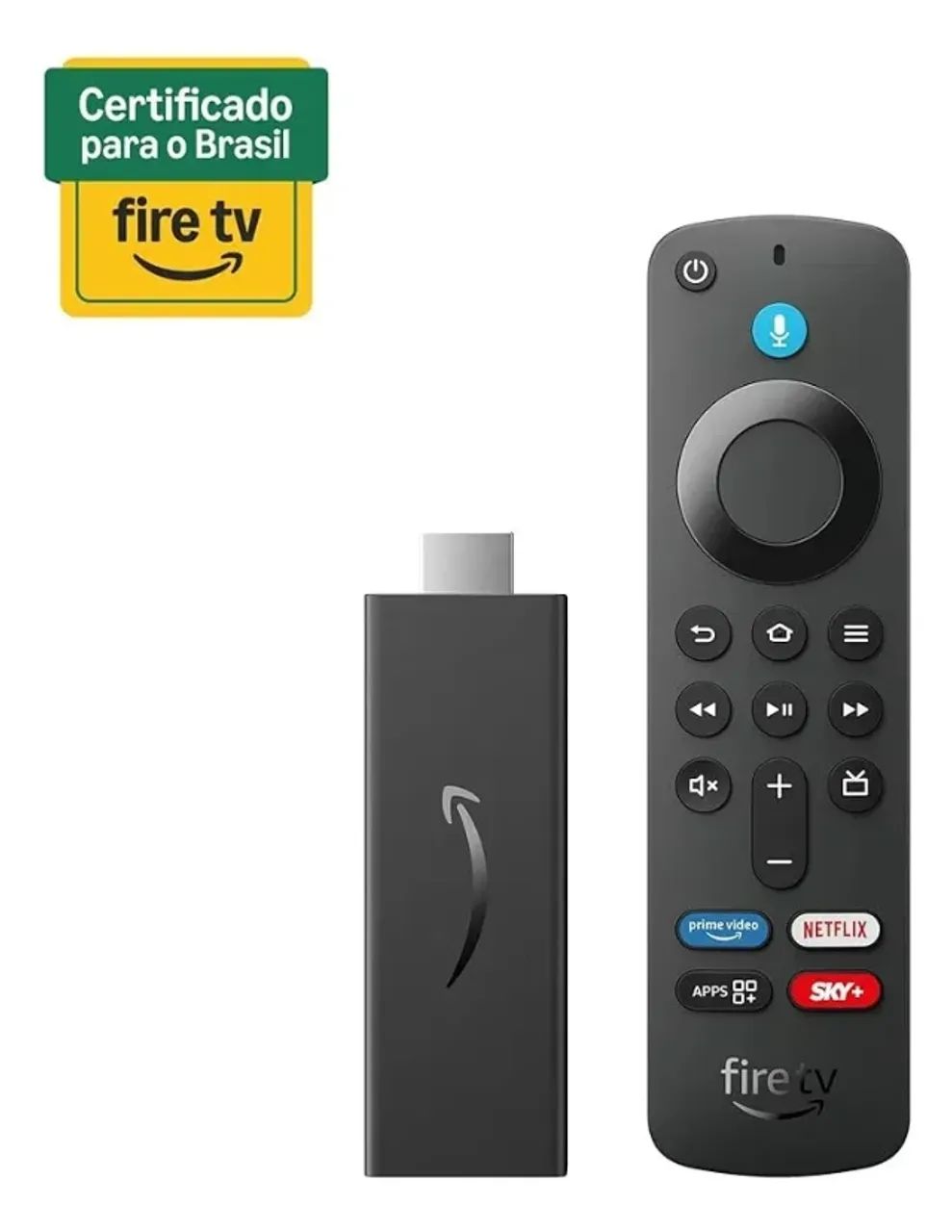 Fire Tv Stick FHD Com Comandos Por Voz Amazon Preto