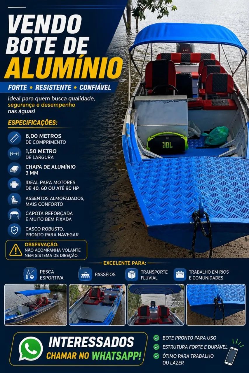Bote de Alumínio 